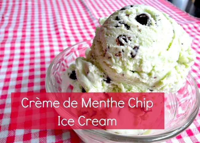 Creme de Menthe Chip Ice Cream