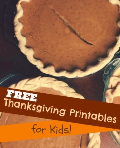 10 Free Thanksgiving Printables for Kids | JellibeanJournals.com