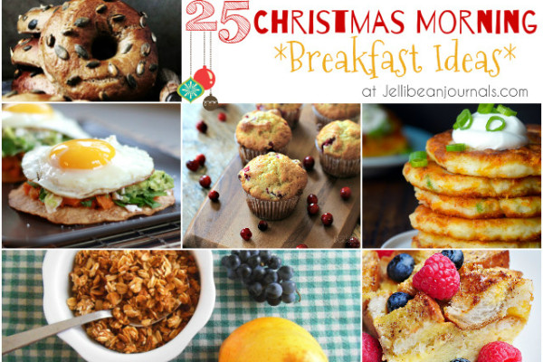 25 Christmas Morning Breakfast Ideas from Jellibean Journals #christmas #breakfast