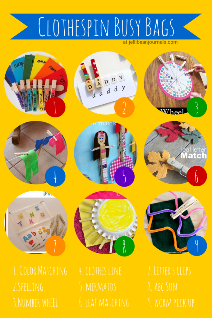 Clothespin Activities For Toddlers Jellibean Journals