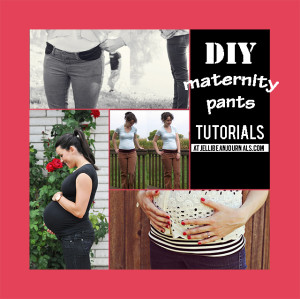 Top DIY Maternity Pants Tutorials | Jellibeanjournals.com