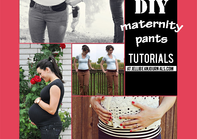 Top DIY Maternity Pants Tutorials | Jellibeanjournals.com