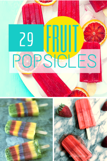 Summertime FRUIT Popsicle recipes! Get ready to make your freezer into a popsicle factory this summer. | Jellibeanjournals.com