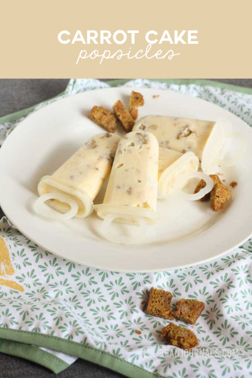 Carrot cake popsicles | Jellibeanjournals.com