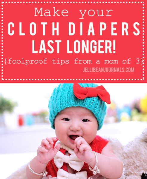 Extend the life of cloth diapers with these tips from Jellibeanjournals.com
