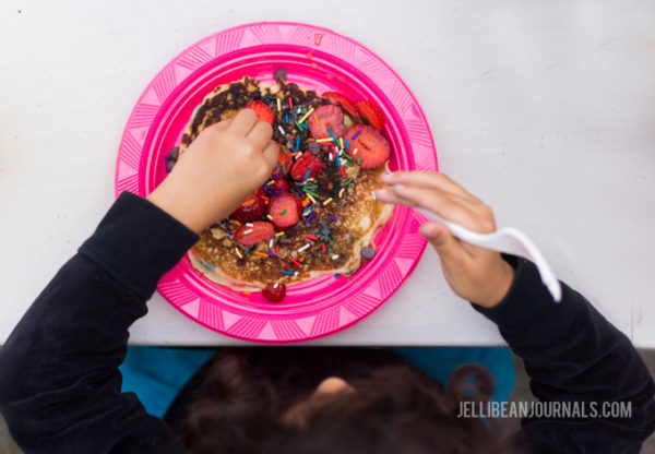 No bake birthday cake pancake cake recipe | Jellibeanjournals.com