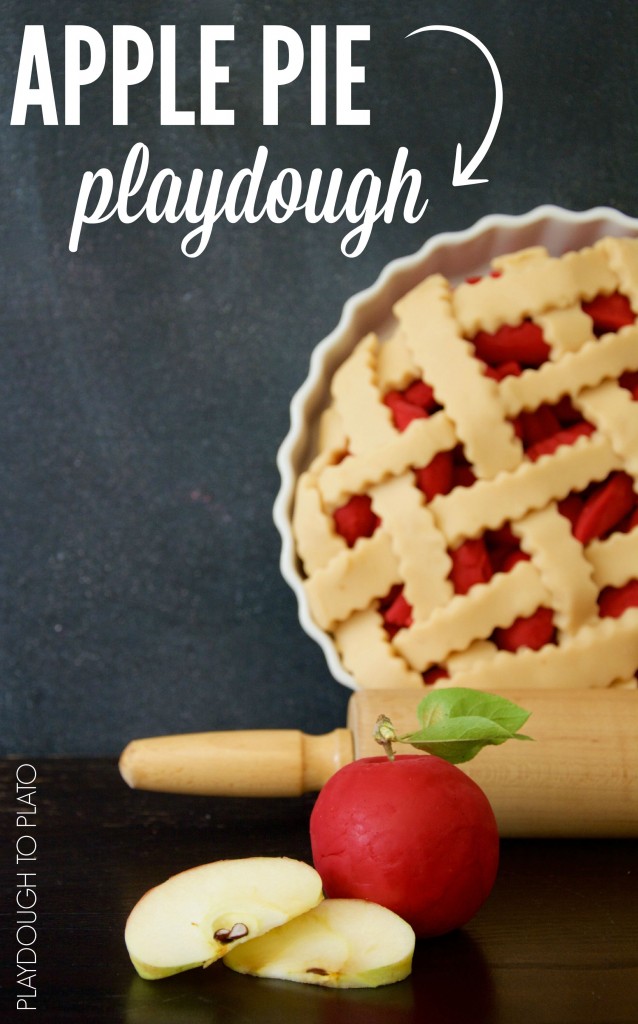 Apple Pie Playdough from Playdough to Plato and more playdough recipes | Jellibeanjournals.com