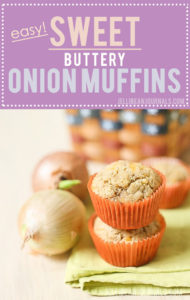 The ultimate savory muffin: sweet onion muffins with Cheddar! | Jellibeanjournals.com